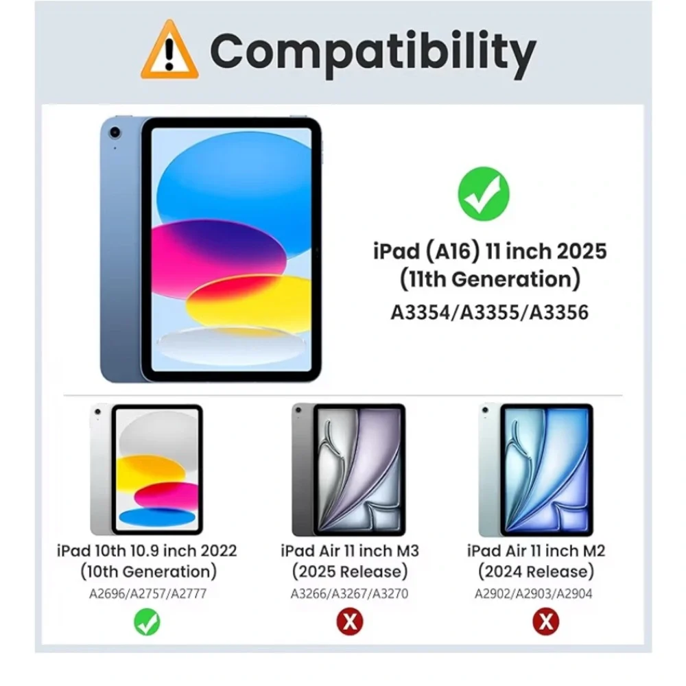 iPad 11-inch (A16) 11th Generation Case 2025/ iPad 10th Generation Case